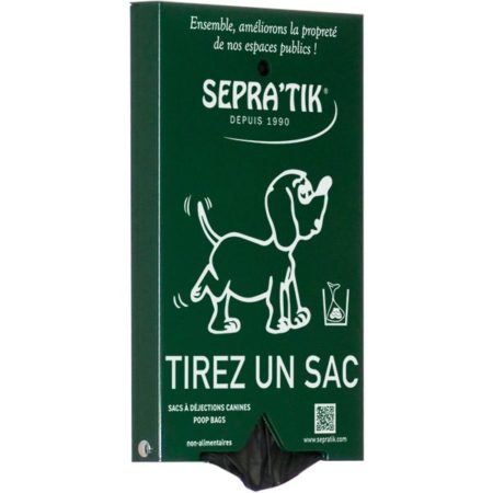 Distributeur de sacs à déjections canines SEPAR'TIK MADE IN FRANCE