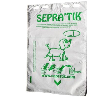 liasse de 100 sacs pour excréments canins Sepratik